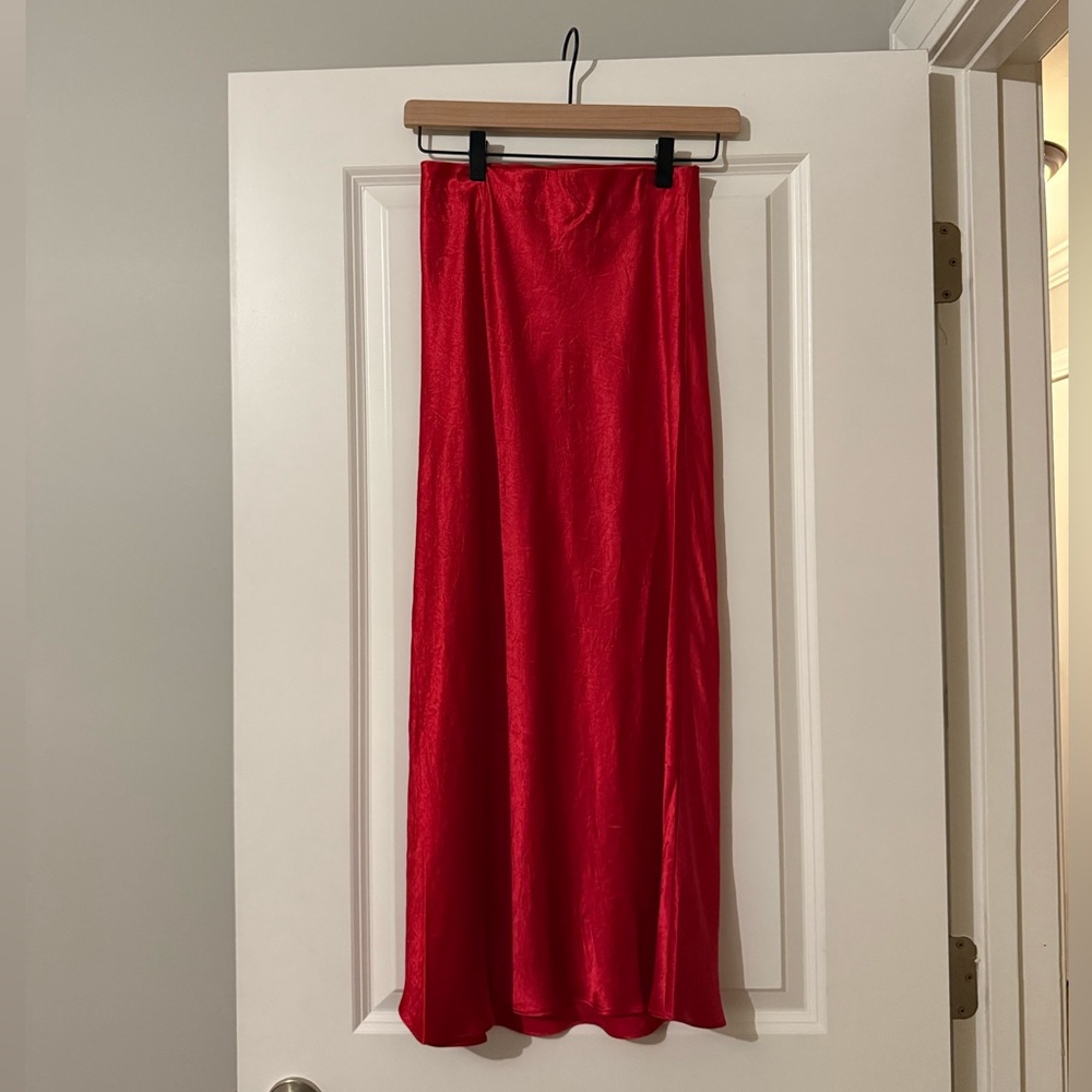 Aritzia Slip Satin Maxi Skirt